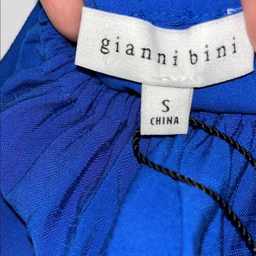 Elegant Blue Halter Maxi Dress Gianni Bini - Picture 5 of 11